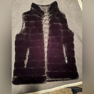 Faux fur vest